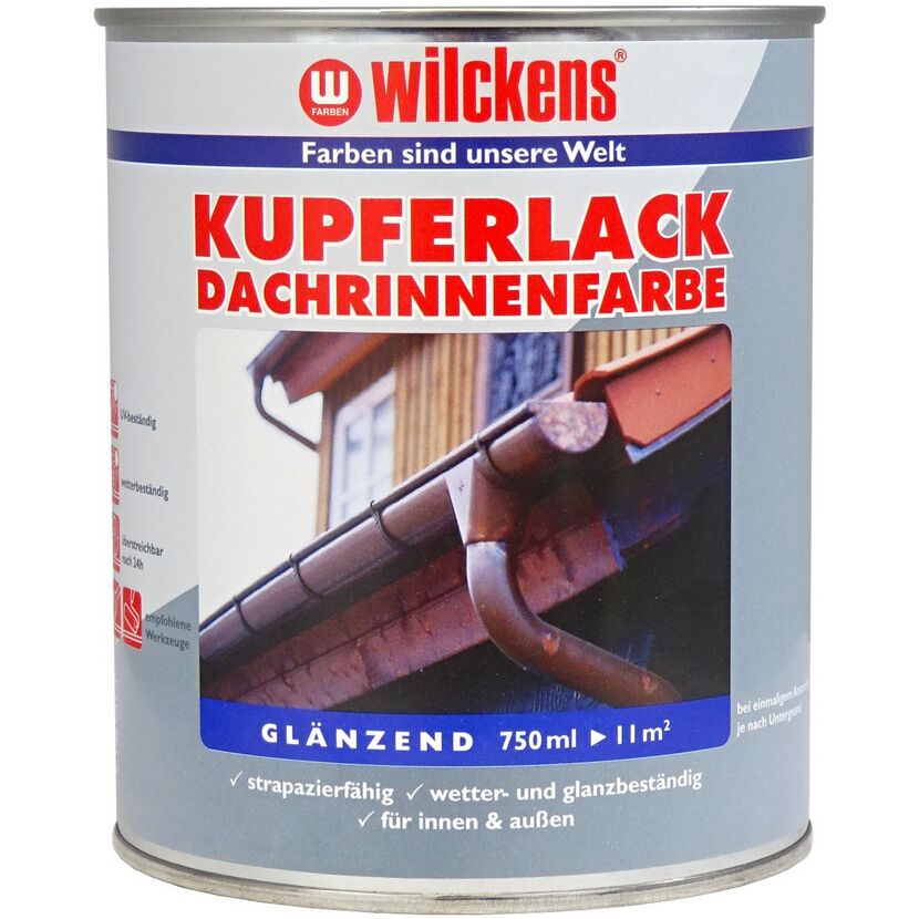 Wilckens Kupferlack Dachrinnenfarbe