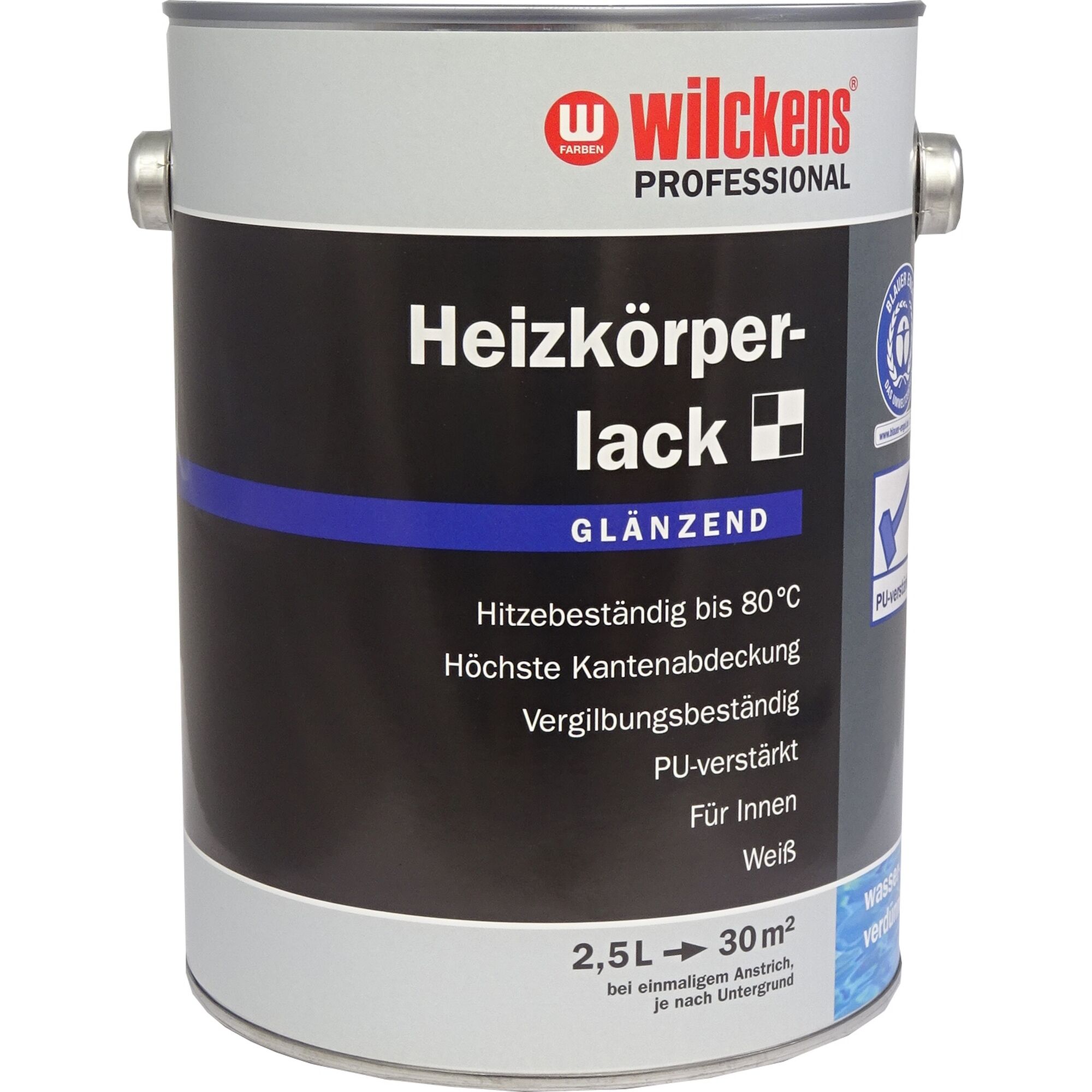 Wilckens Heizkörperlack, glänzend, weiß, 2,5 L