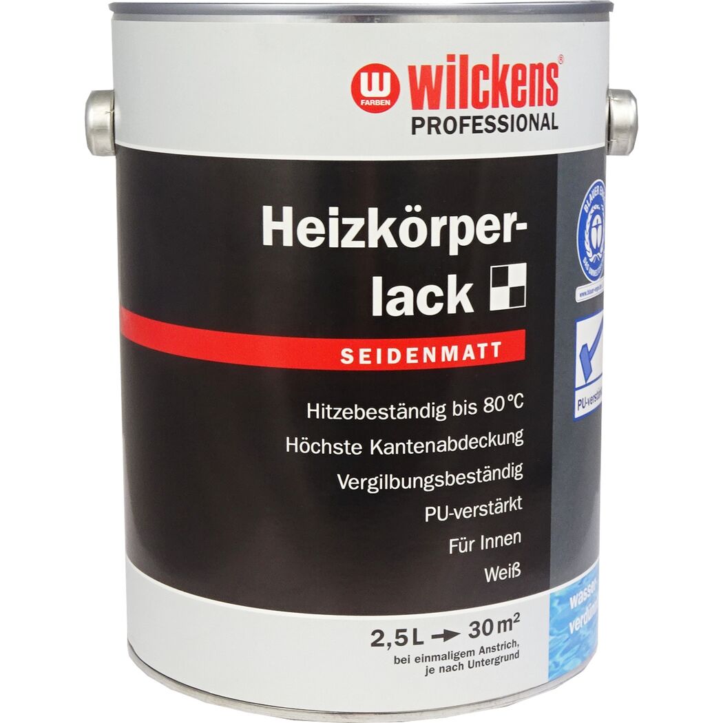 Wilckens Heizkörperlack weiß seidenmatt 2,5 L