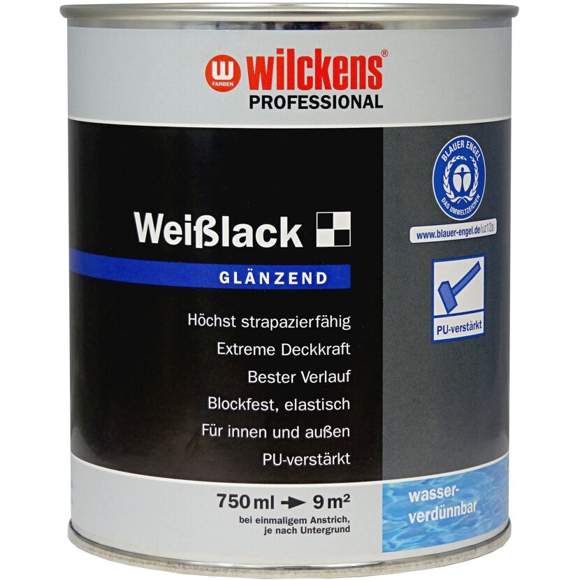 Wilckens Weißlack glänzend, 750 ml