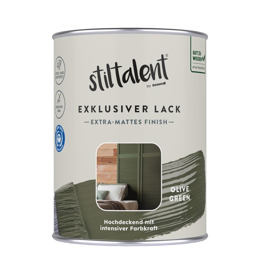 Lack 'olive green' Extra-matt 0,5 l
