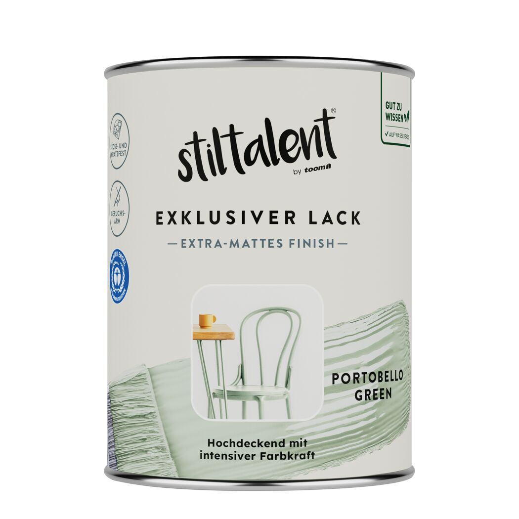 Lack 'portobello green' Extra-matt 0,5 l