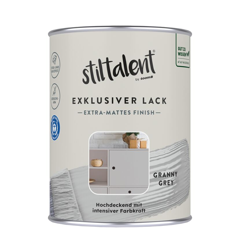 Lack 'granny grey' Extra-matt 0,5 l