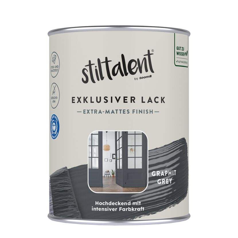 Lack 'graphit grey' Extra-matt 0,5 l