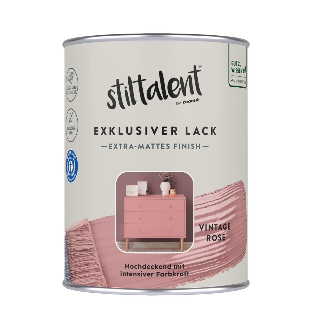 Lack 'vintage rose' Extra-matt 0,5 l