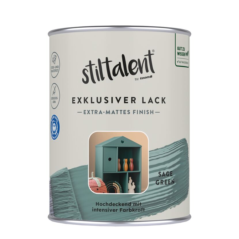 Lack 'sage green' Extra-matt 0,5 l