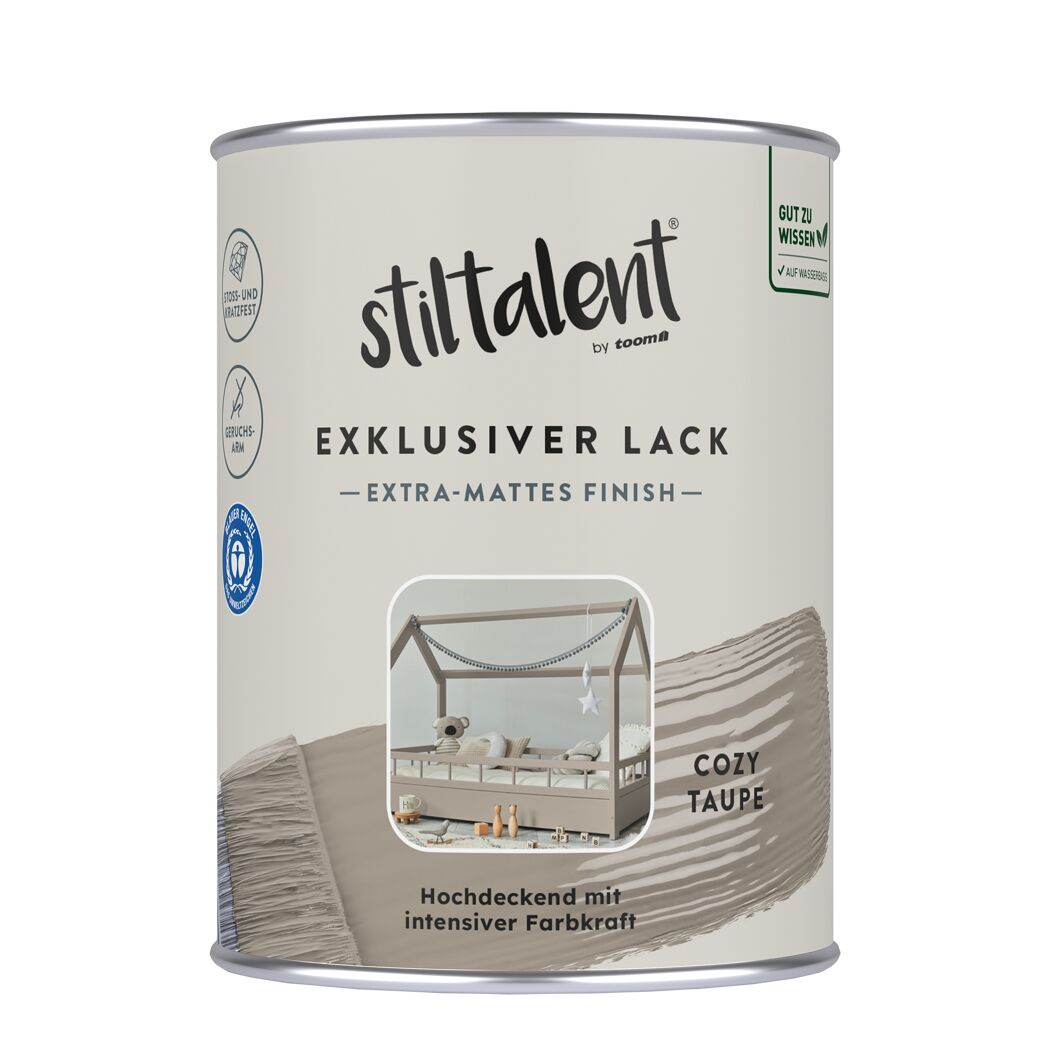 Lack 'cozy taupe' Extra-matt 0,5 l