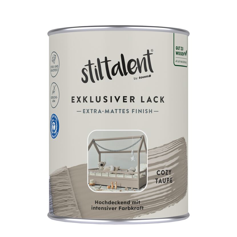 Lack 'cozy taupe' Extra-matt 0,5 l