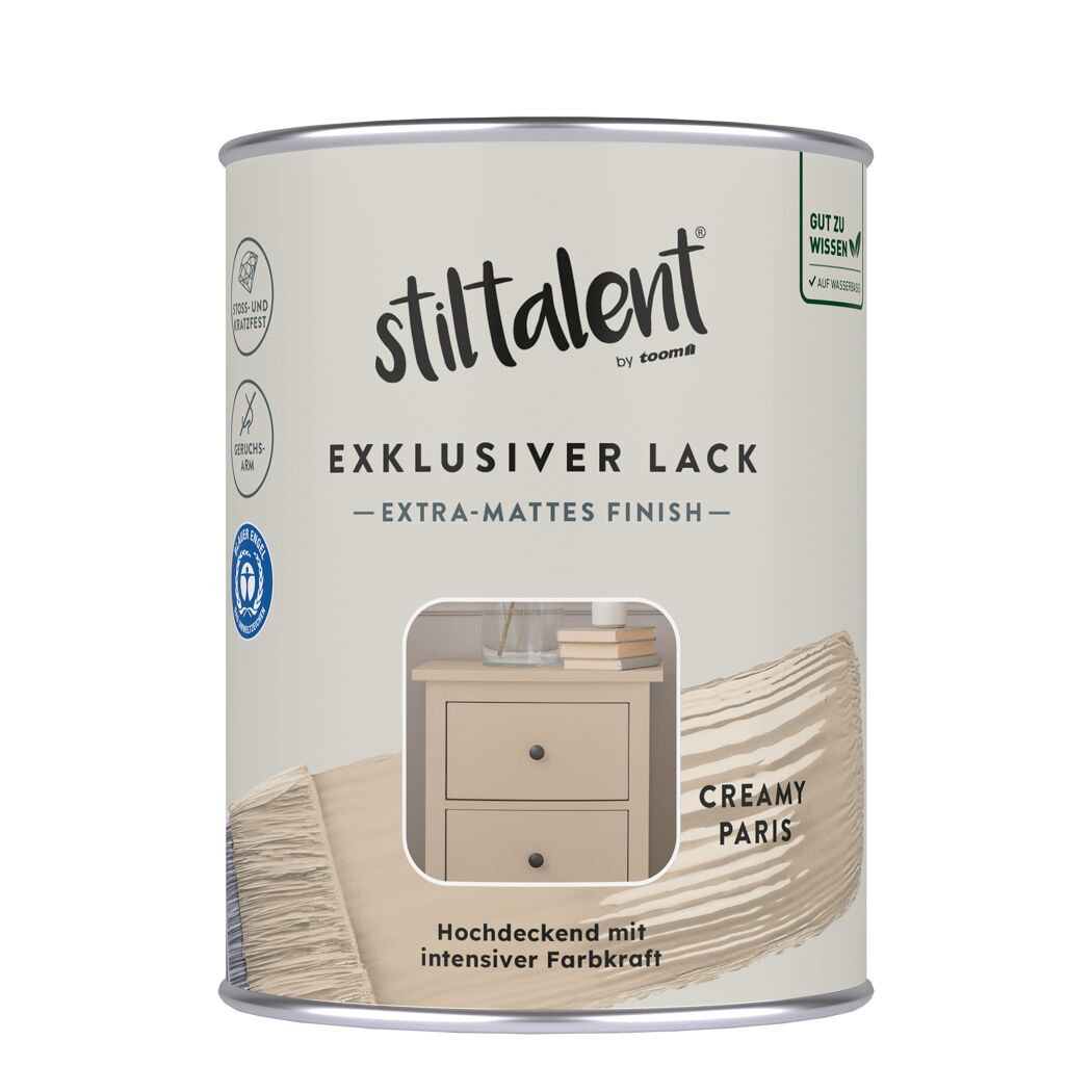 Lack 'creamy paris' Extra-matt 0,5 l