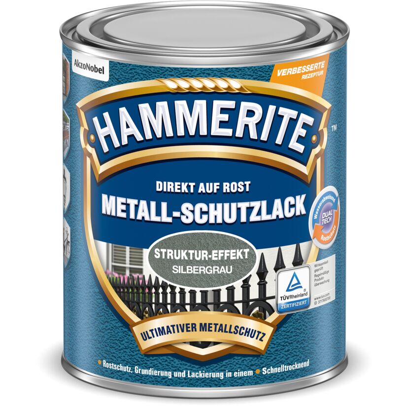 Hammerite Metall-Schutzlack silbergrau