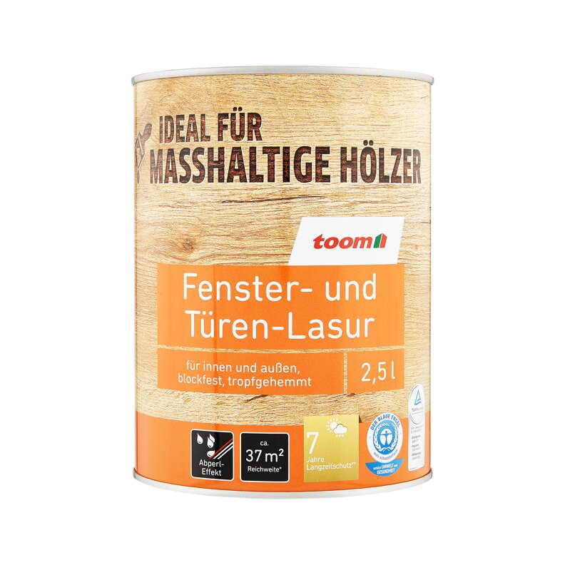 toom Fenster und TürenLasur weiß 2500 ml ǀ toom Baumarkt