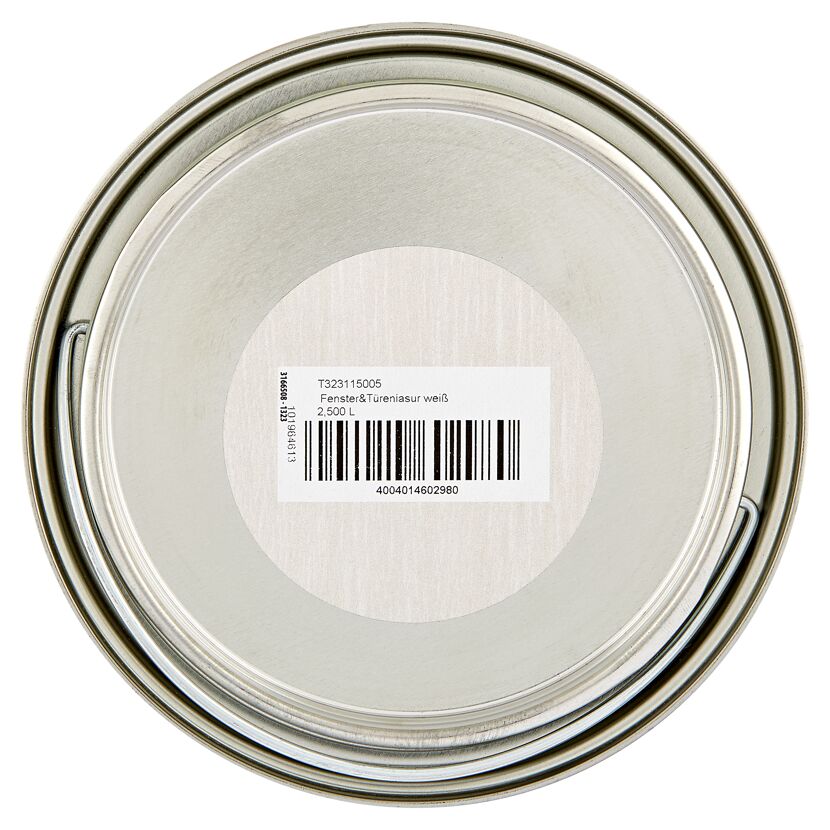 Fenster- und Türen-Lasur weiß 2,5 l