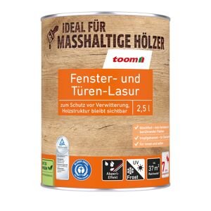 Fenster- und Türen-Lasur teakfarben 2,5 l
