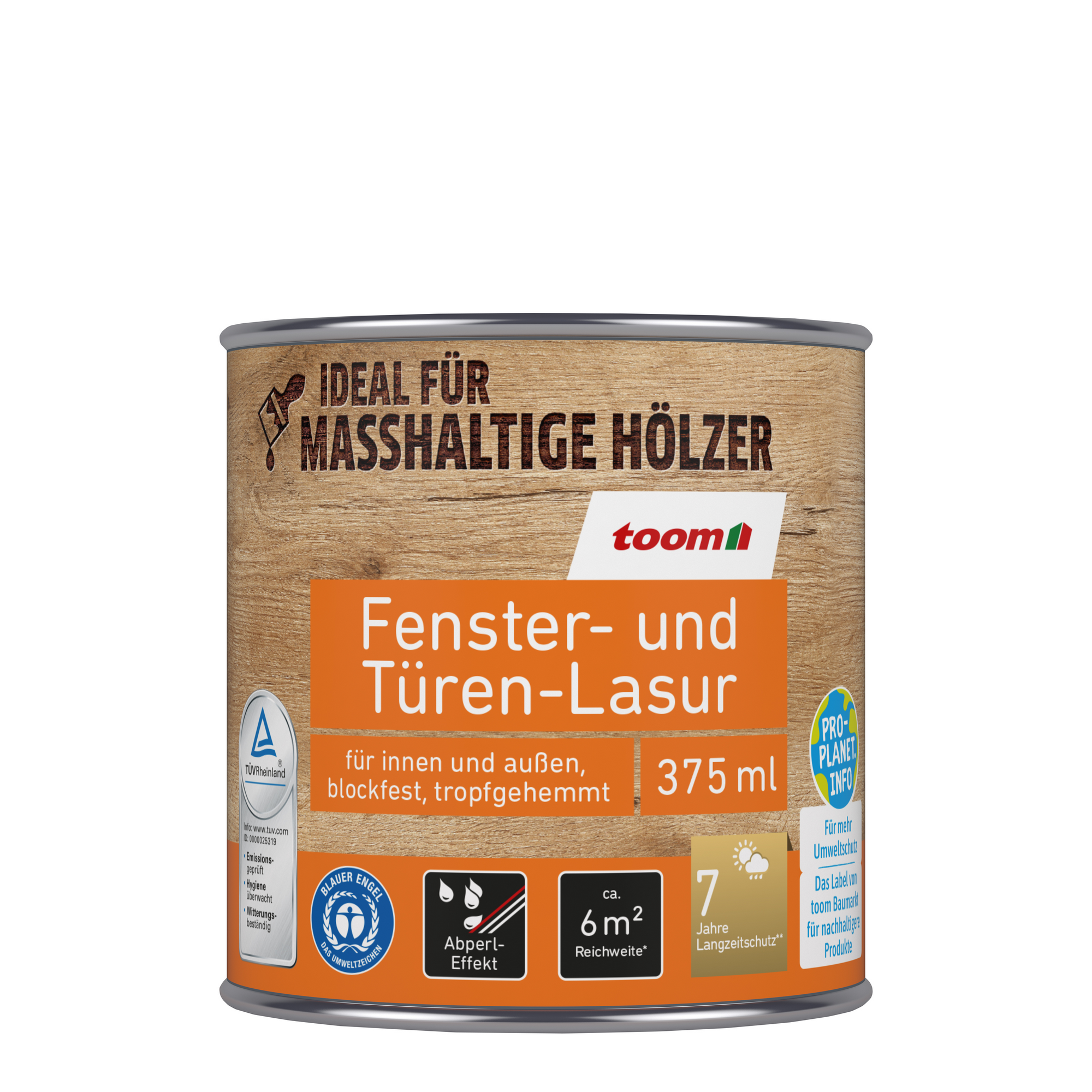 Fenster- und Türen-Lasur 'Natur' beige 375 ml + product picture