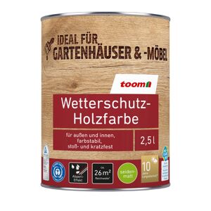 Wetterschutz-Holzfarbe lehmbraun 2,5 l