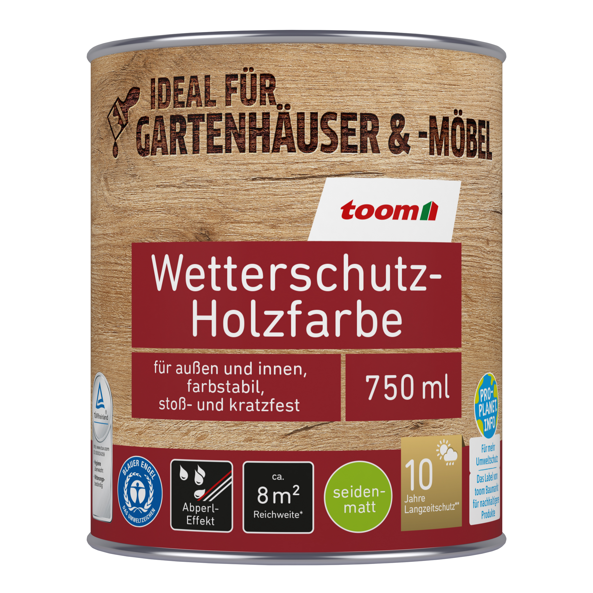 Wetterschutz-Holzfarbe weiß 750 ml + product picture