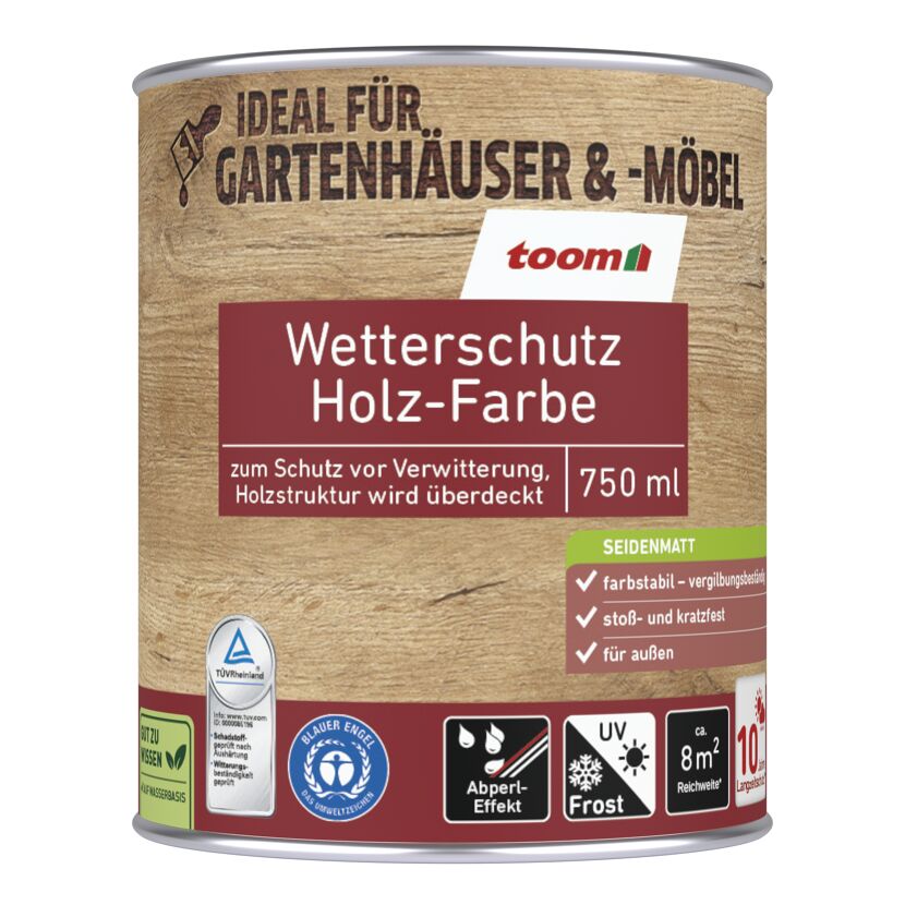 Wetterschutz-Holzfarbe moosgrün 750 ml