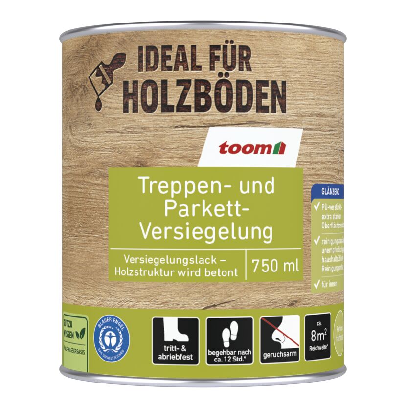 Treppen- und Parkett-Versiegelung transparent 750 ml