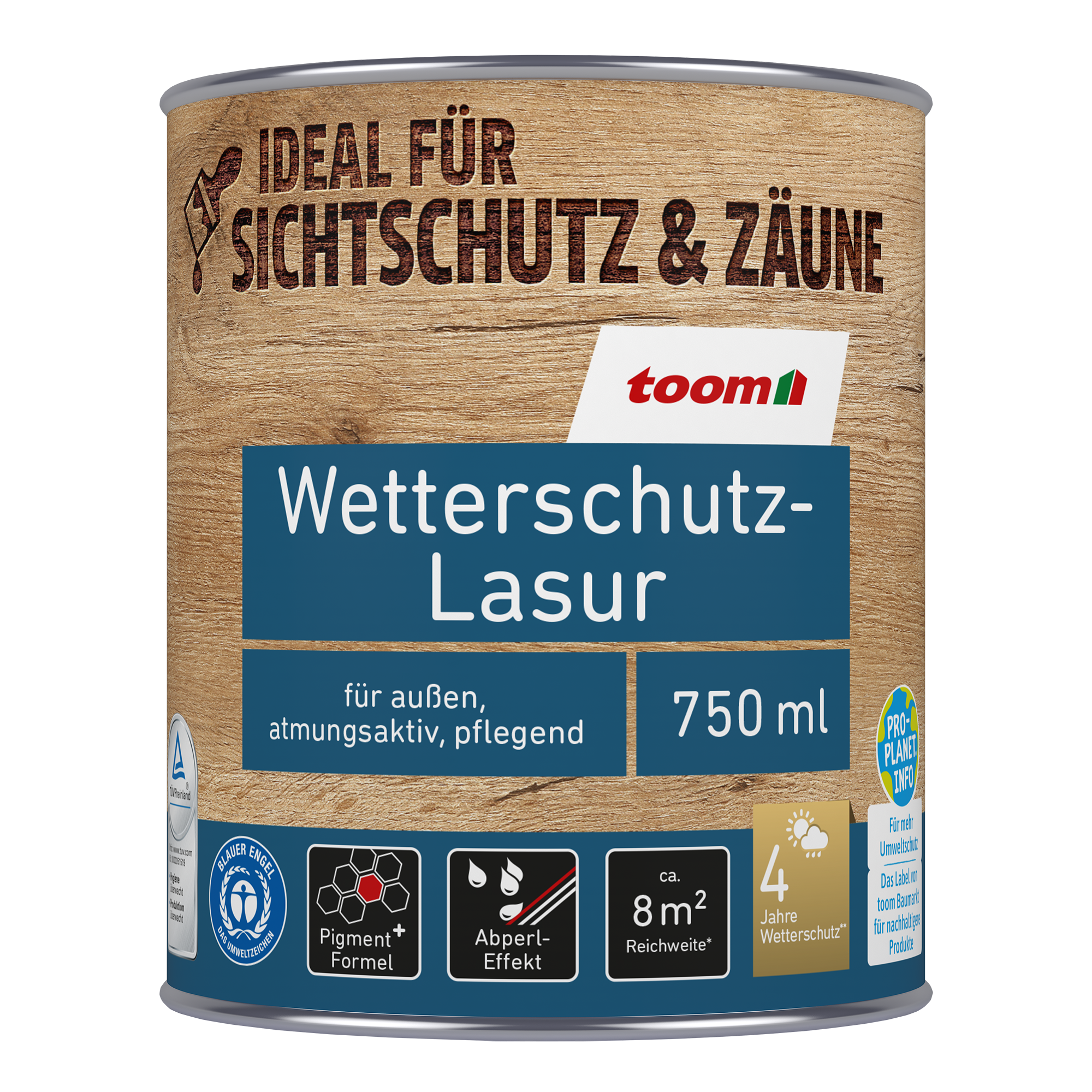 Wetterschutz-Lasur lärchefarben 750 ml + product picture