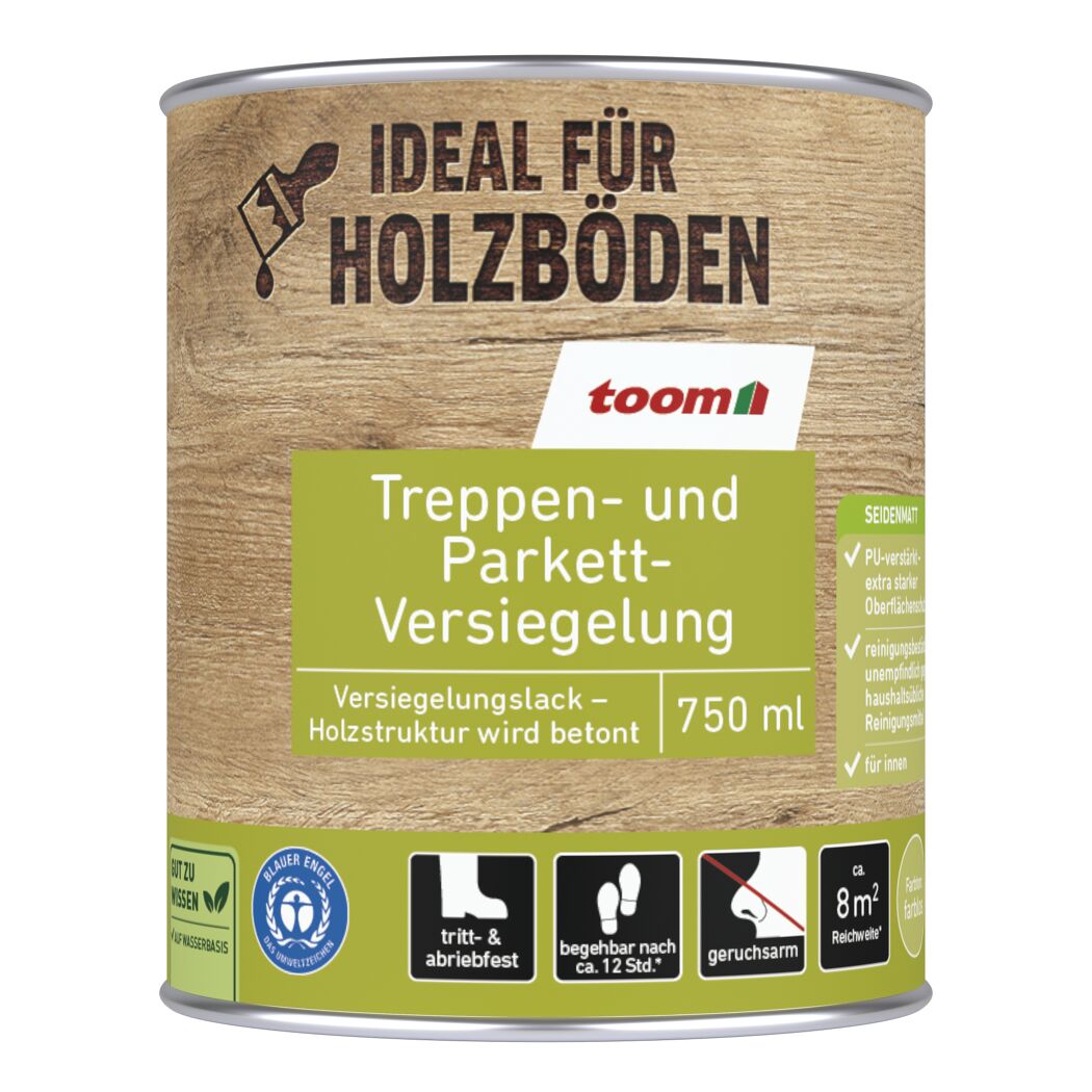 Treppen- und Parkett-Versiegelung transparent 750 ml