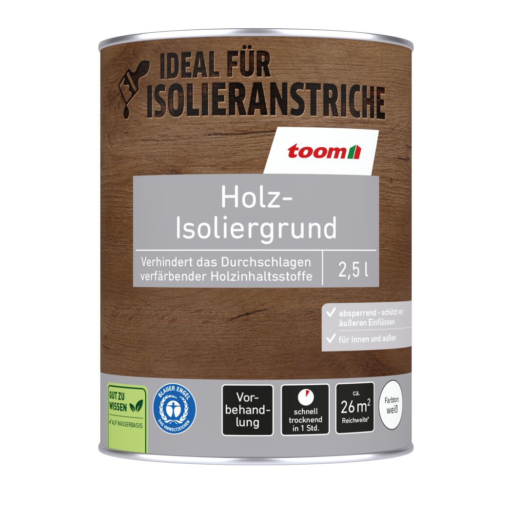 Holzisoliergrund weiß 2,5 l