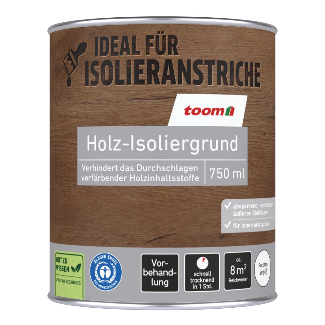 Holzisoliergrund weiß 750 ml