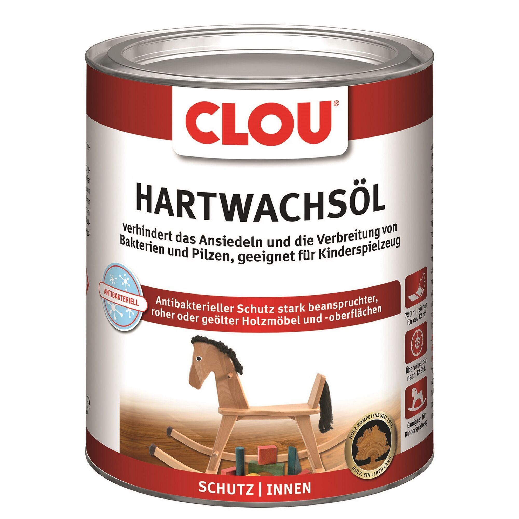 Clou Hartwachsöl für Kinderspielzeug