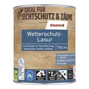 Wetterschutz-Lasur ebenholzfarben 750 ml