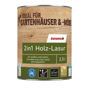 2in1 Holzlasur weiß 2,5 l