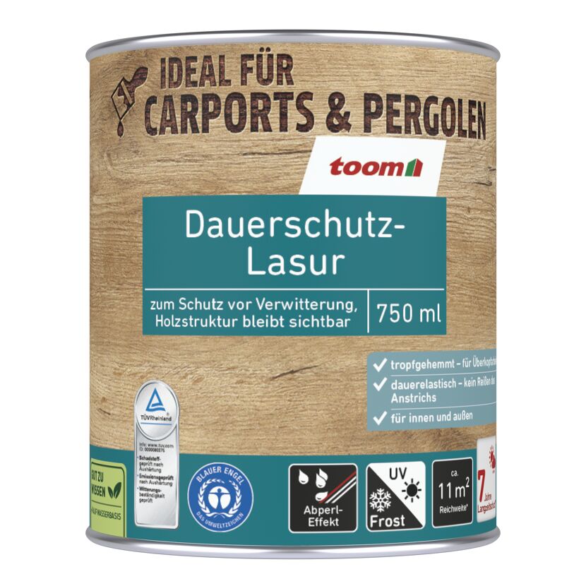 Dauerschutzlasur kieferfarben 750 ml