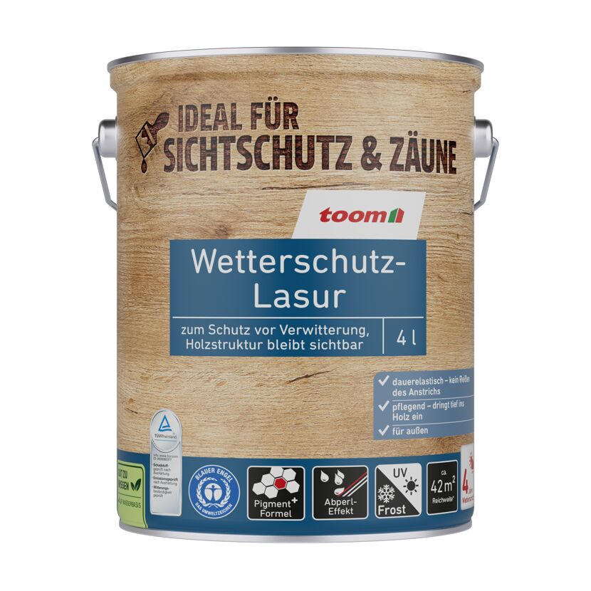 Wetterschutz-Lasur eichefarben 4 l