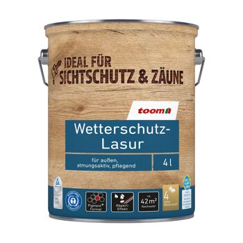 toom Wetterschutz-Lasur im Eimer