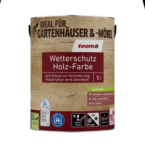 Wetterschutz-Holzfarbe schokobraun 5 l