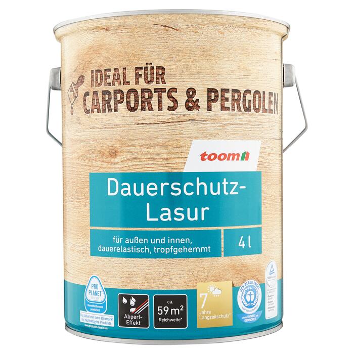 Toom Dauerschutz Lasur Teakfarben 4000 Ml ǀ Toom Baumarkt