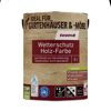 Wetterschutz-Holzfarbe silberfarben 5 l