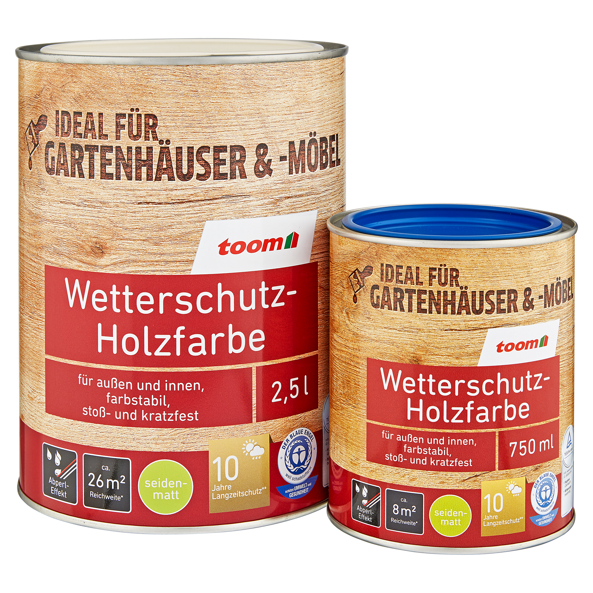 Wetterschutz-Holzfarbe silberfarben 5 l + product picture