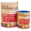 Wetterschutz-Holzfarbe silberfarben 5 l