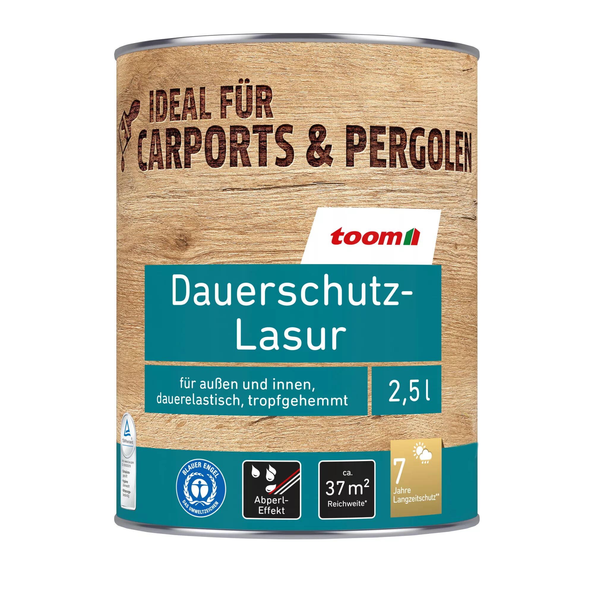 Dose Dauerschutz-Lasur Teak 2,5l