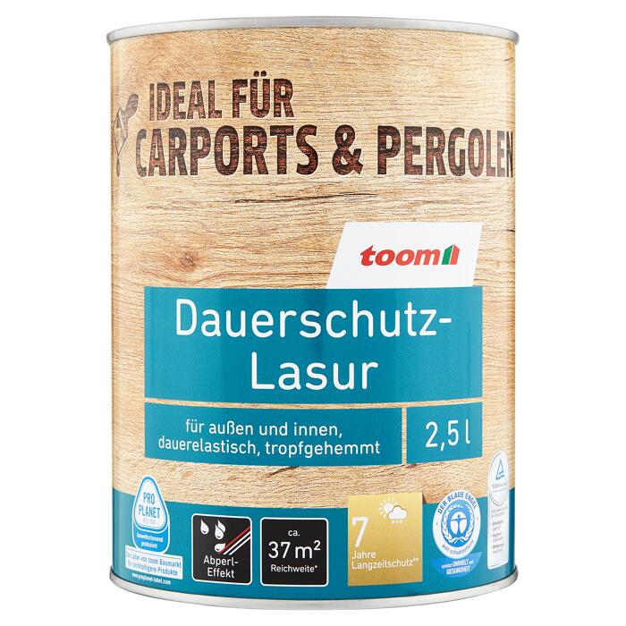 Toom Dauerschutz Lasur Teakfarben 2 5 L ǀ Toom Baumarkt