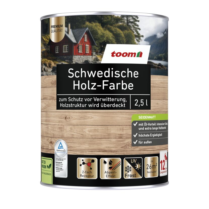 Schwedenhausfarbe 'Schwedenrot' rot 2,5 l