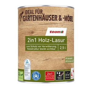 2in1 Holzlasur dunkelgrau 2,5 l