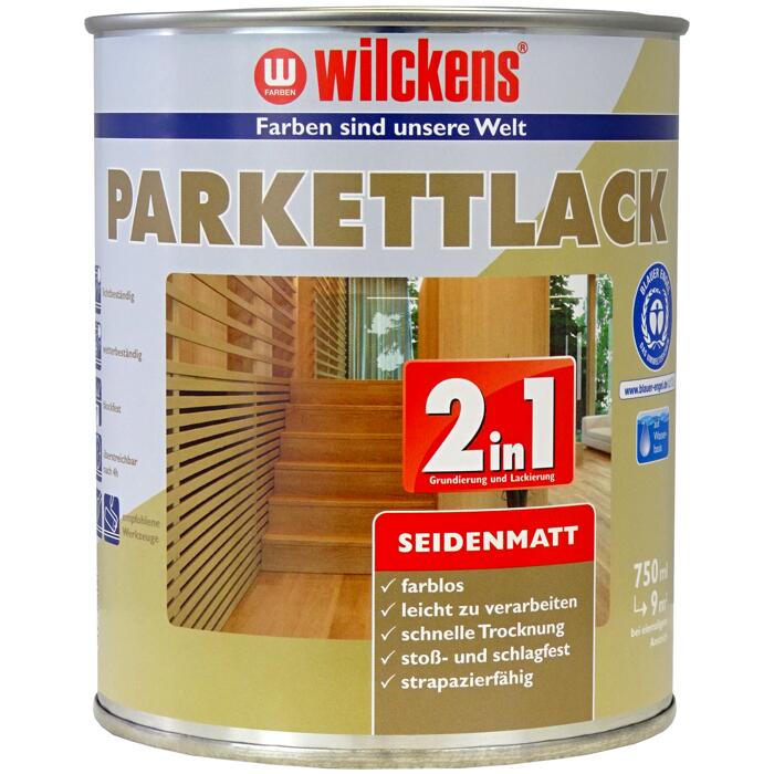 Wilckens Farben Gmbh Parkettlack 2 In 1 Seidenmatt Farblos 0 75 Liter ǀ Toom Baumarkt