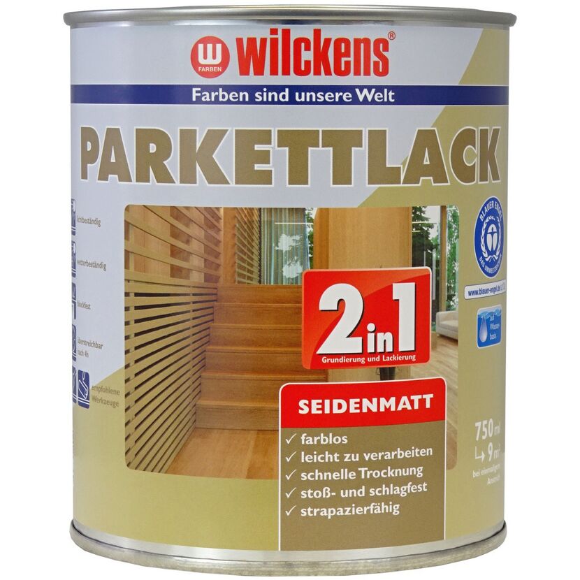 Wilckens Parkettlack 2 in 1 seidenmatt