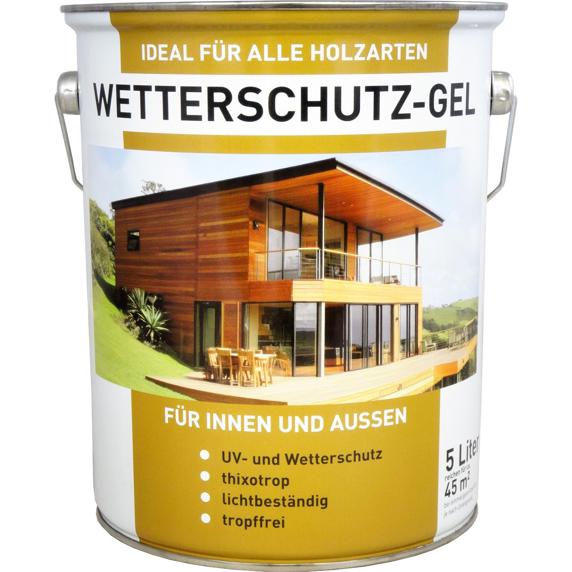 Wetterschutz-Gel nussbaumfarben 5 l