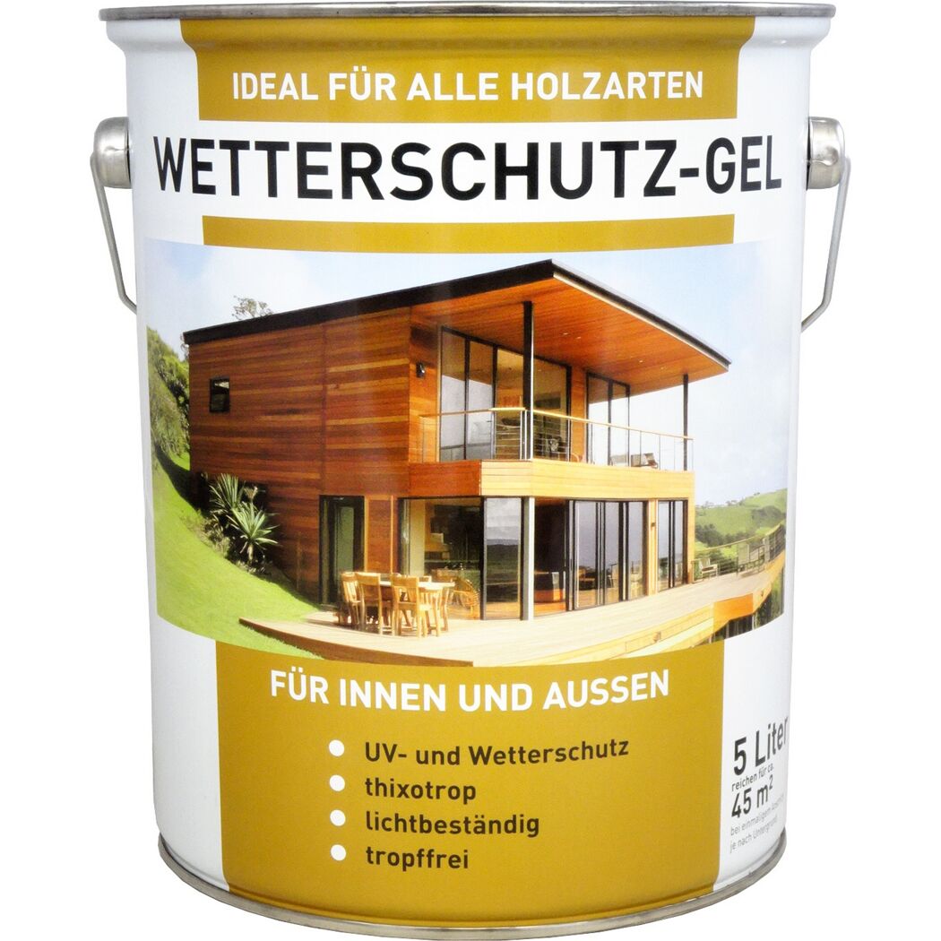 Wetterschutz-Gel nussbaumfarben 5 l