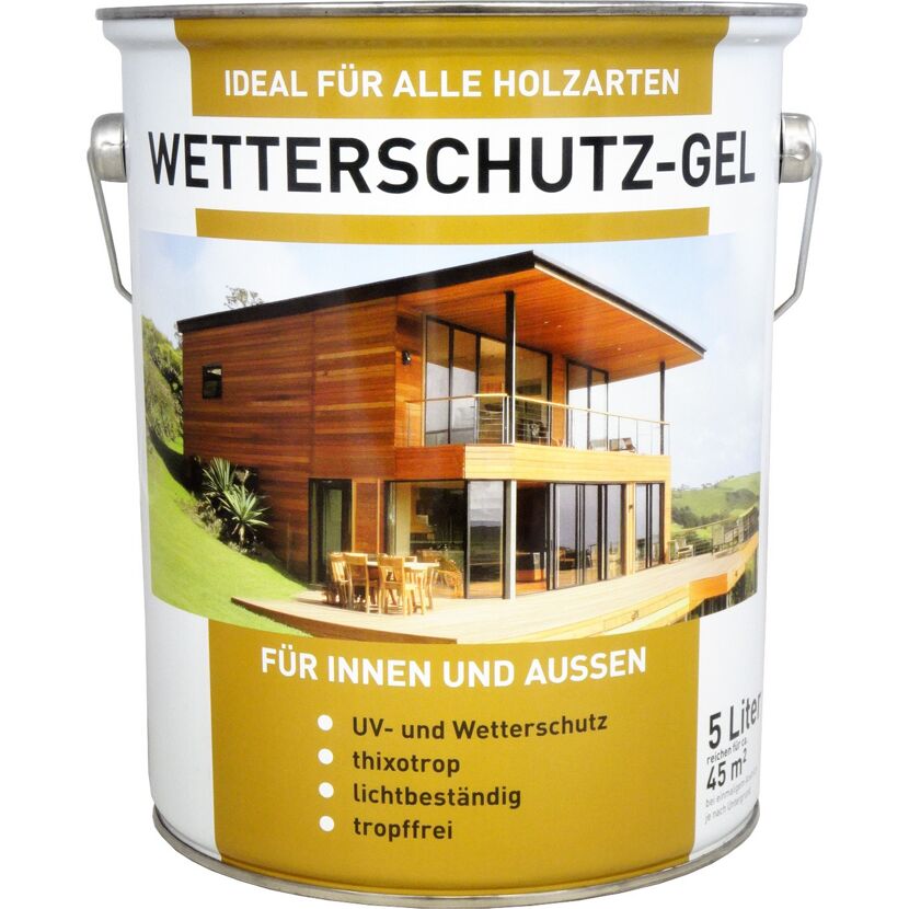Wetterschutz-Gel palisanderfarben 5 l