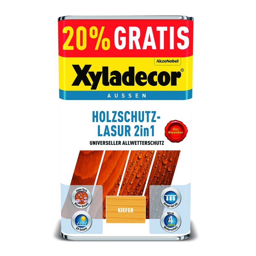 Xyladecor Holzschutz-Lasur 2in1 Kiefer