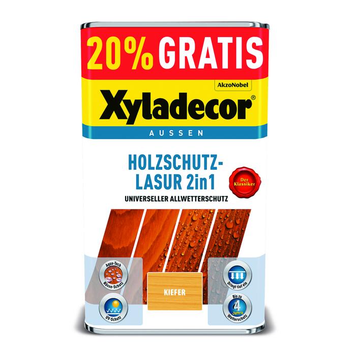 Xyladecor Holzschutzlasur 2-in-1 kiefer 5 Liter