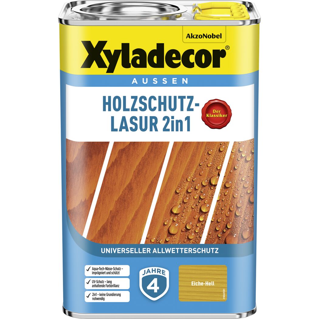 Xyladecor Holzschutz-Lasur 2in1 Eiche-Hell
