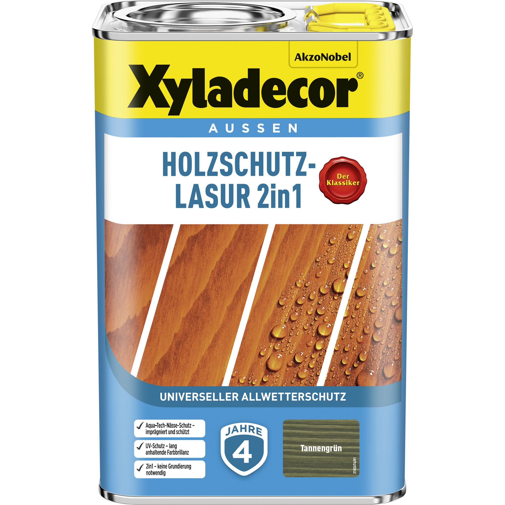 Xyladecor Holzschutz-Lasur 2in1 Tannengrün